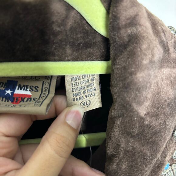 Don't Mess With Texas Brown Vintage Western Jacket Sz XL - Picture 6 of 11